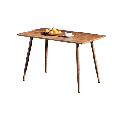 NicBex 47.24Inch Rectangle Dining Table,Modern Kitchen Table with Metal Legs for Dining Room and Living Room