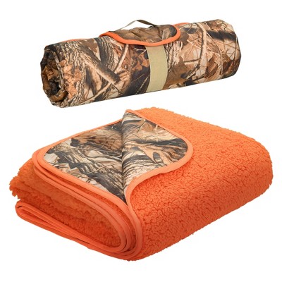 Tirrinia Outdoor - Oriented, Waterproof and Fleece - Lined Foldable Camping Blanket, Ideal for Stadium Use to Keep Warm - Standard Style
