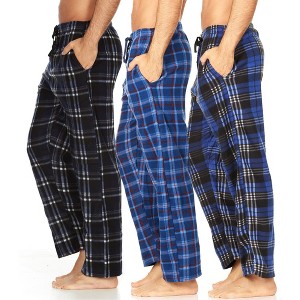 DARESAY Mens 3 Pack Pajama Pants for Men, Microfleece Pajama Pants, Men's Pajamas, Sleep pants with Pockets, Sizes Up to 3X - 1 of 4