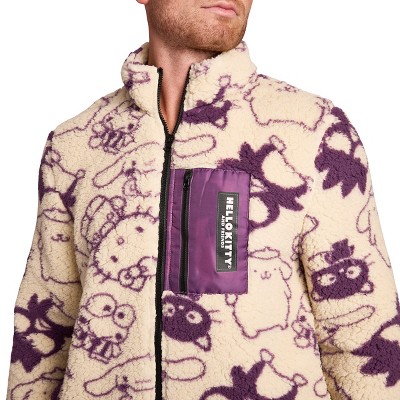 Sanrio Hello Kitty & Friends All-Over Character Print Men's Long Sleeve Outerwear Jacket-Small — фото 3