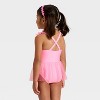 Toddler Girls' Sequin Heart Tutu One Piece Swimsuit - Cat & Jack™ Pink - 2 of 3