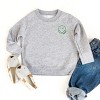 The Juniper Shop Embroidered Smiley Face Outline Toddler Sweatshirt - 3 of 4