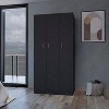 NicBex Armoire Wardrobe Closet Storage Cabinet with Doors & Shelves for Bedroom - 2 of 4