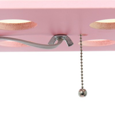 Elegant Light Pink Column Floor Lamp with Linen Shade and Display Shelves