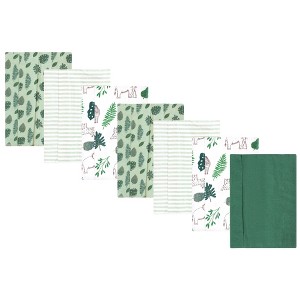 Luvable Friends Hudson Baby Flannel Burp Cloths 7pk Set - 1 of 2