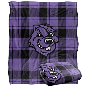 City College Of New York Campus Plaid Spirit Silky Touch Super Soft Throw Blanket 50x60 - 1 of 4