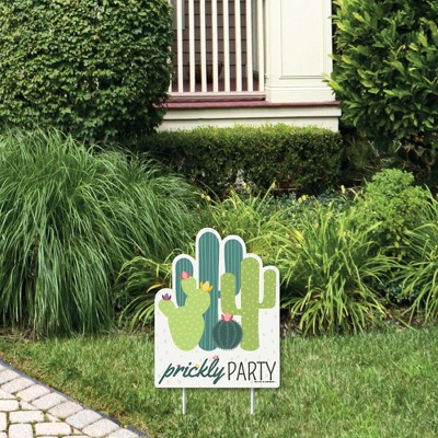 Big Dot of Happiness Prickly Cactus Party - Outdoor Lawn Sign - Fiesta Party Yard Sign - 1 Piece