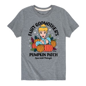 Girls' - Disney Princess - Fairly Godmother's Pumpkin Patch Short Sleeve Graphic T-Shirt - 1 of 4