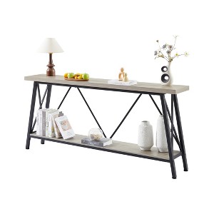 HDZNVF Extra Long Sofa Table, Console Behind Sofa - 1 of 4