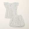 Toddler Adaptive Mini Polka Dot Flutter 2pc Top and Bottom Set - kate spade new york x Target Cream/Black - 2 of 4