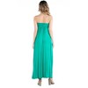 24seven Comfort Apparel Sleeveless Empire Waist Maternity Maxi Dress - 3 of 4