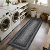 Coucheta Washable Boho Area Rug, Stain-Resistant Low Pile Carpet with Rubber Backing&Braided Border for Living Room, Bedroom, Office, Multiple Sizes - 3 of 4