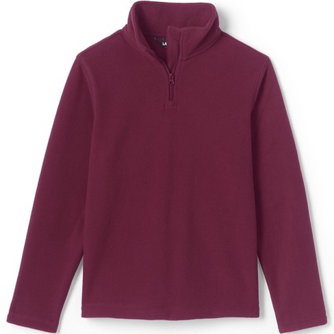 Maroon half store zip pullover