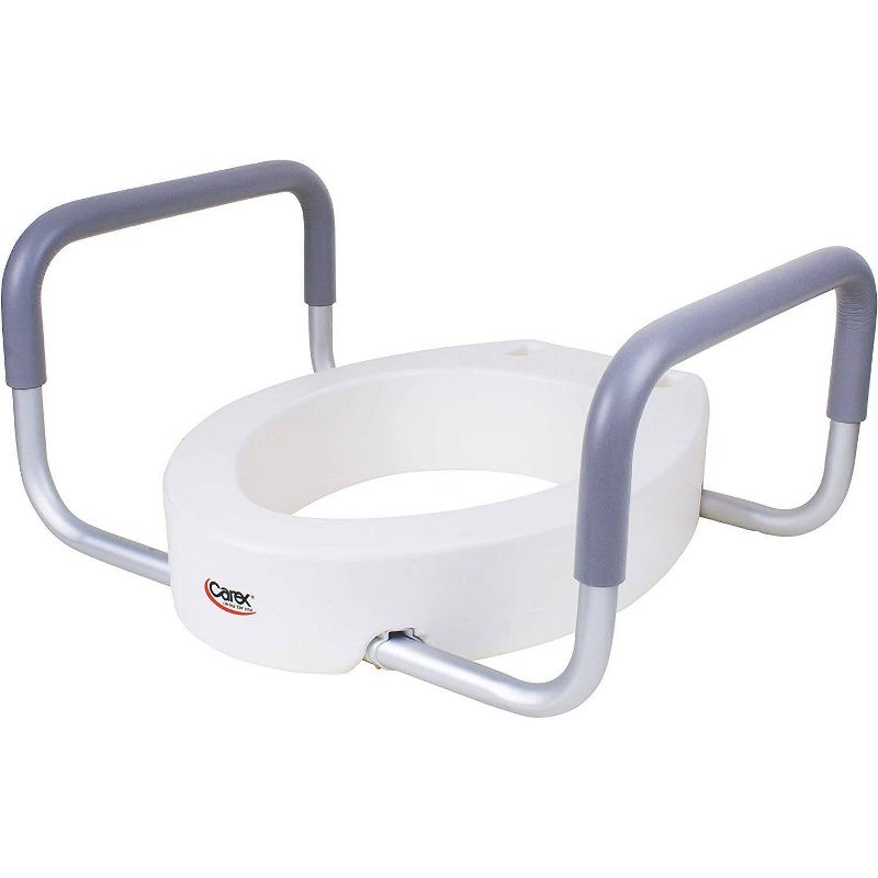Carex Toilet Seat Elevator with Arms - Round, 4 of 5