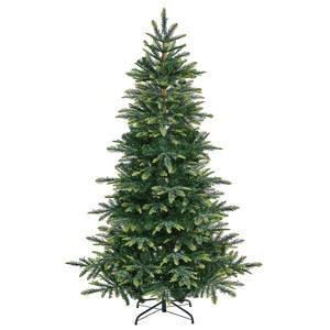 Yaheetech 6Ft/7.5Ft Pre-Lit Artificial Christmas Tree for Home Party - 1 of 4