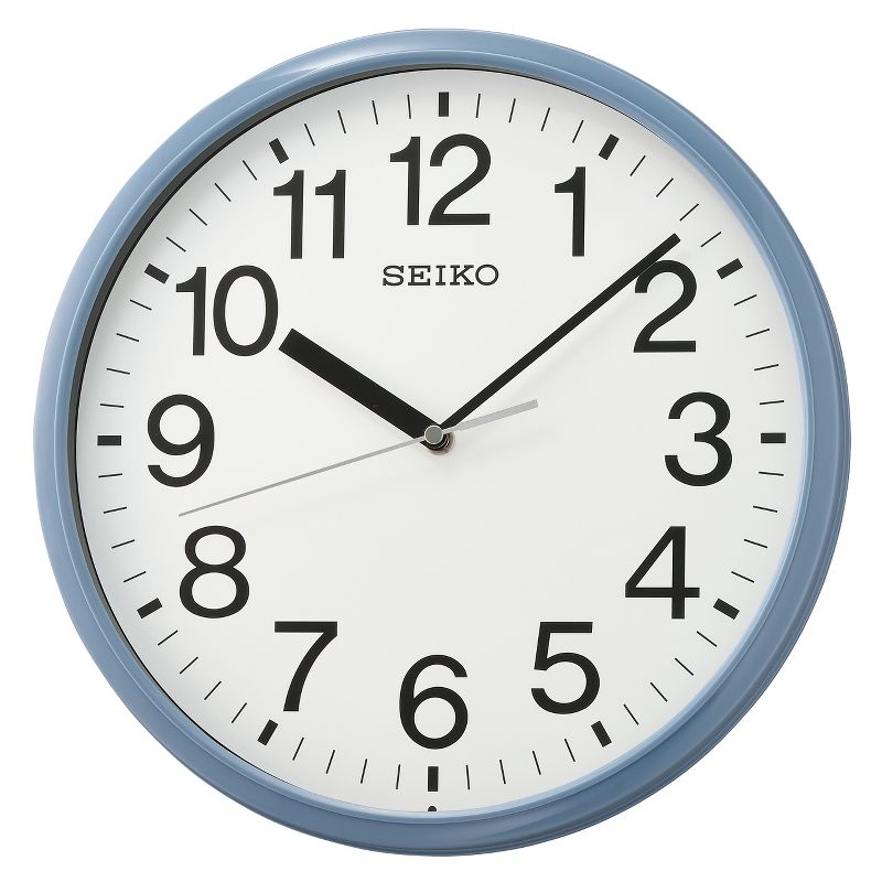 Seiko 12" Office Wall Clock - Black, 1 of 5
