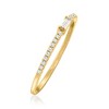 RS Pure by Ross-Simons 0.15 ct. t.w. Baguette and Round Diamond Ring in 14kt Yellow Gold - 2 of 4