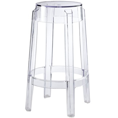 Casper Counter Height Barstool Clear - Modway