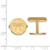 Black Bow Jewelry 14k Yellow Gold Georgia Southern Eagles NCAA Cuff Links - 2 of 3