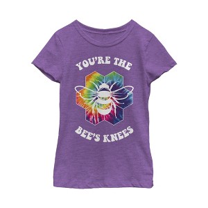 Girl's Lost Gods Bee's Knees Tie-Dye T-Shirt - 1 of 3