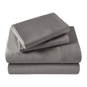 Egyptian Cotton 400 Thread Count Solid Deep Pocket Sheet Set by Blue Nile Mills - 1 of 4