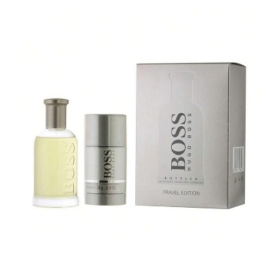 Hugo Boss Men Bottled 2 Pcs T-Set 3.3 Oz Edt Spr+2.4 Oz Deo Stick [Trv Set]