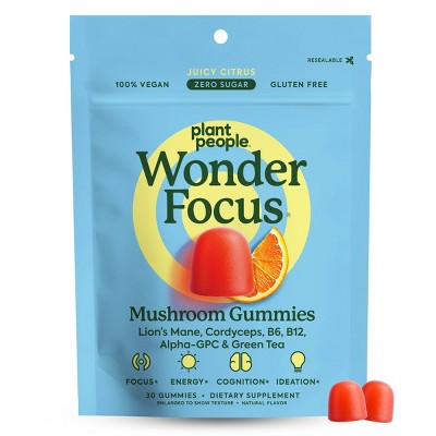 Plant People WonderFocus Mushroom Multivitamin Gummies - 30ct