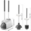 2-in-1 Toilet Plunger and Brush Set with Caddy Holder - Complete Bathroom Cleaning Tools Combo in One Stand - 2 of 4