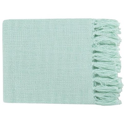 Mark & Day Gleisdorf 51"W x 59"L Solid and Border Throw Blankets