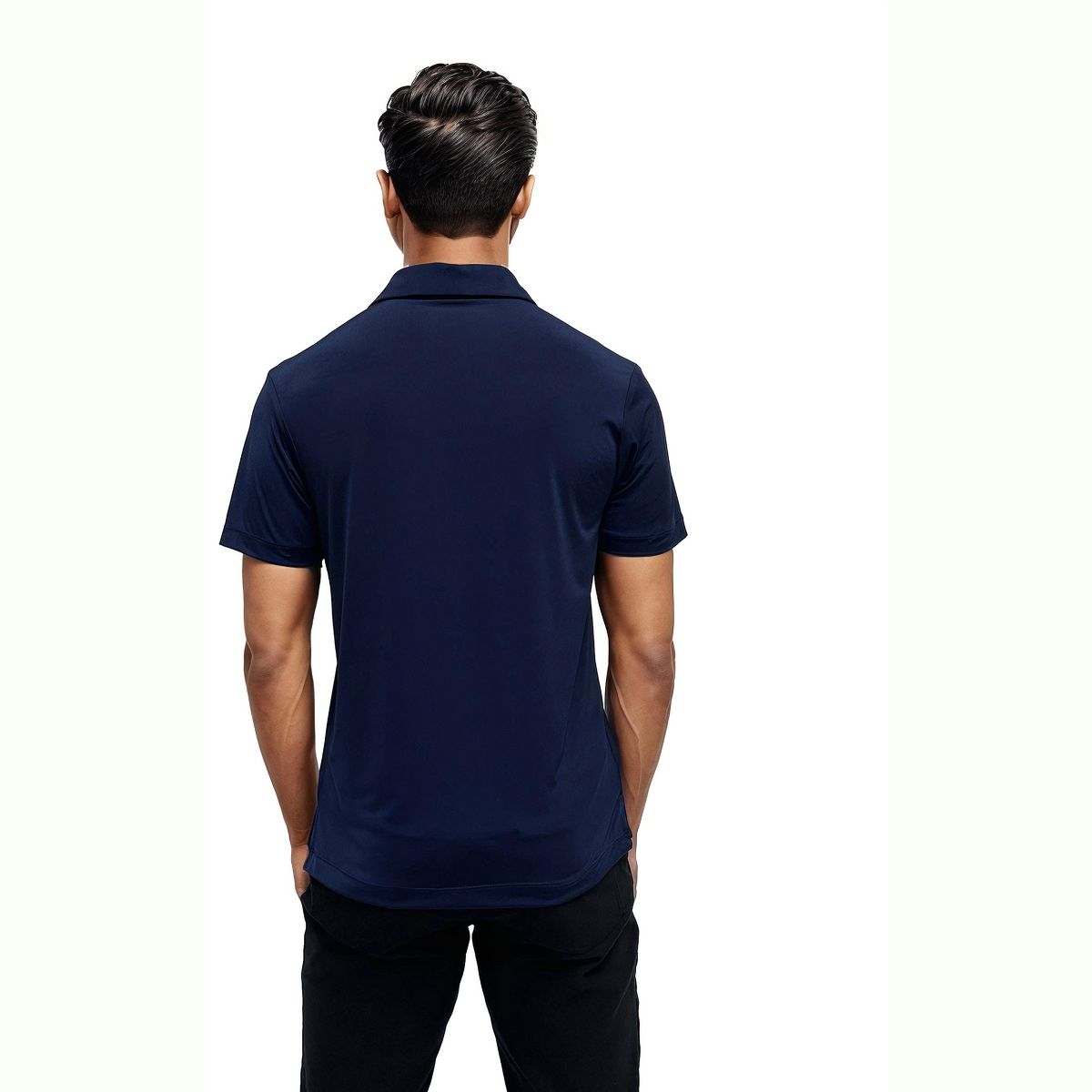 24seven men Wrinkle Resistant 3 Button Machine Washable Polo Shirt - thumbnail 9