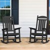 Arceso Outdoor Rocking Chairs, 19 Inch  Porch Rocker Chairs with High Back, 350Lbs Support, HDPS Rocking Chair for Backyard, Patio, Garden, Indoor - 2 of 4