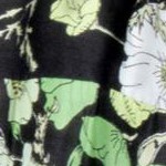 black green floral