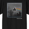 Pink Floyd Black And White Color Prism Crew Neck Short Sleeve Men's Black T-shirt - 2 of 3