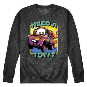Men's - Disney - Mater Need A Tow Graphic Fleece Sweatshirt - 1 of 4