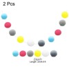 Unique Bargains Colorful Felt Ball Flexible Wear-resistant Pom Pom Garland 2 Pcs - 2 of 4
