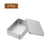 Unique Bargains Metal Mini Portable Rectangular Metal Tin Box 2 Pcs - 3 of 4