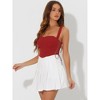 Allegra K Women's Party Sleeveless Lace-up Clubwear Crop Bustier Corset Tops - 2 of 4