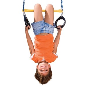 Swing-N-Slide Ring/Trapeze Combo Swing - Blue/Yellow - 1 of 4