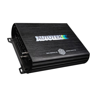 Autotek Street Machine 2600 Watt 2 Channel Car Audio Amplifier with Equalizer to Optimize Frequencies for Subwoofers and Full-Range Speakers