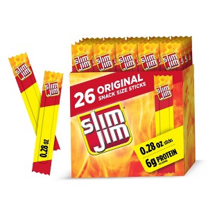 Slim Jim Original Smoked Snack Size Sticks - 7.28oz/26ct - 1 of 4