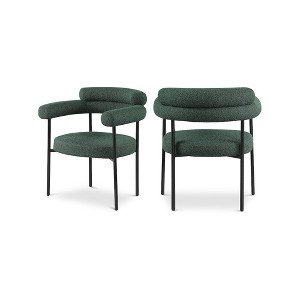 Meridian Furniture,Blake Boucle Fabric Dining Chair, Set of 2 - 1 of 4