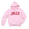 Jolly Varsity Arched Distressed - Women's Graphic Hoodie - 2 of 3