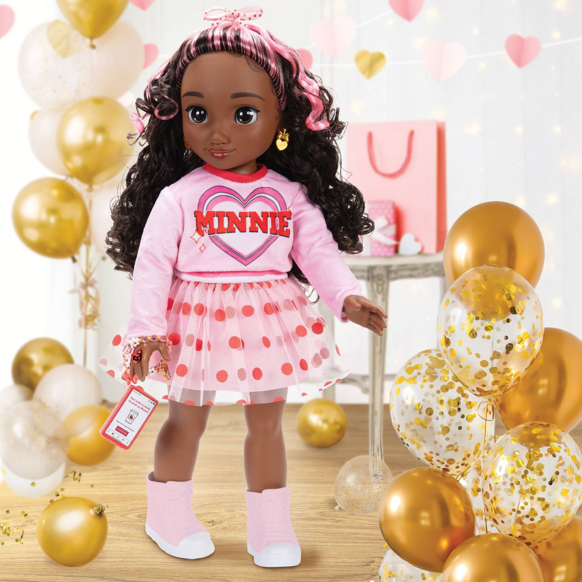 Disney ILY 4EVER Minnie Inspired 18” Doll Dark Brown Hair/Brown Eyes