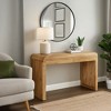 Royal Hampton Console Table | 43" Wide Top | Handcrafted Natural Acacia Wood | Dual Drawer Storage - 4 of 4