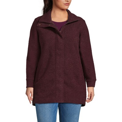 Lands' End Women's Boucle Fleece Coat