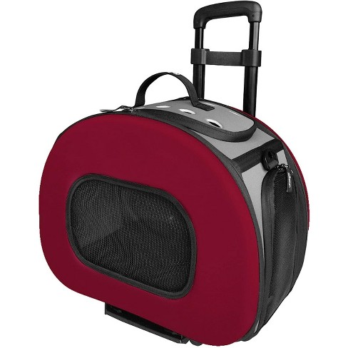 Pet Life Airline Approved Phenom-Air Collapsible Pet Carrier - Red