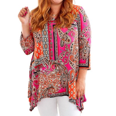 Women's V-neck Sharkbite Top - honeyme