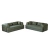 78.7" Chenille Convertible Folding Sleeper Sofa Bed with Cylindrical Pillow and Built-In Side Pocket - 4 of 4