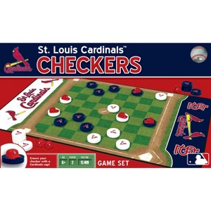 MasterPieces Officially licensed MLB St. Louis Cardinals Checkers Board Game for Families and Kids ages 6 and Up - 1 of 4