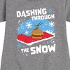 Girls' - SpongeBob SquarePants - Dashing Through The Snow Graphic Short Sleeve Fleece Dress - 2 of 4